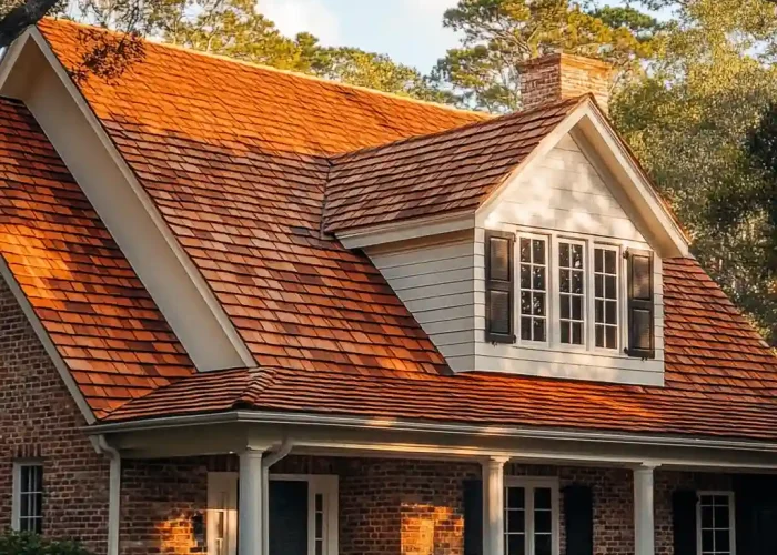 Close-up of a freshly sealed and waterproofed roof